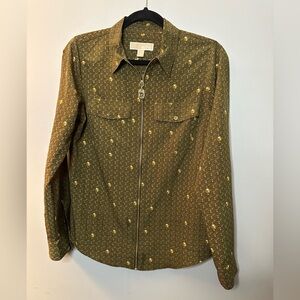 Olive Green Patterned Women's top Michael Kors 4